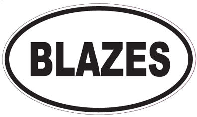 BLAZES - Oval Sticker