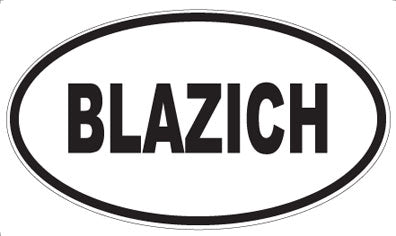 BLAZICH - Oval Magnet