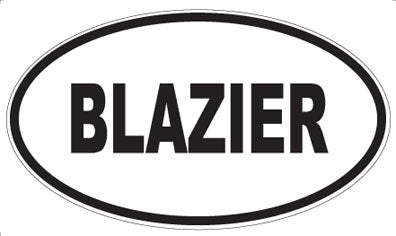 BLAZIER - Oval Magnet