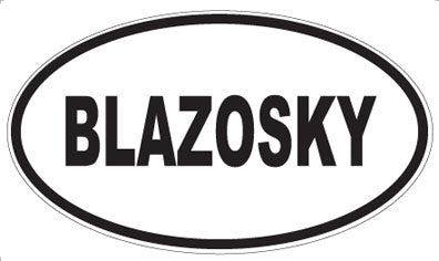 BLAZOSKY - Oval Magnet