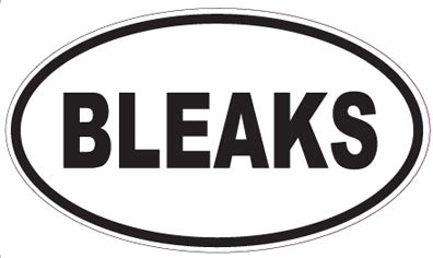 BLEAKS - Oval Sticker