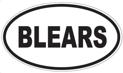 BLEARS - Oval Sticker