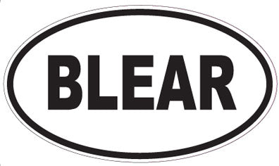 BLEAR - Oval Magnet