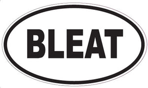 BLEAT - Oval Magnet