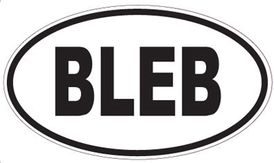 BLEB - Oval Sticker