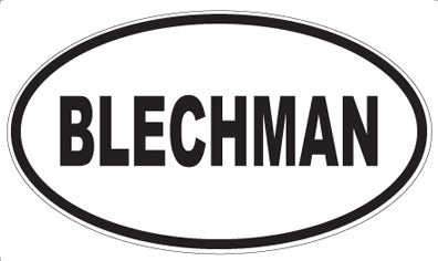 BLECHMAN - Oval Magnet