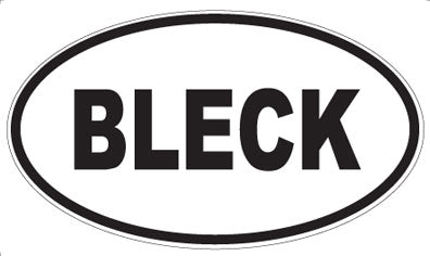 BLECK - Oval Magnet