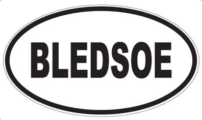 BLEDSOE - Oval Magnet