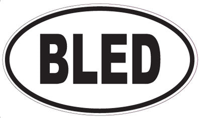 BLED - Oval Sticker