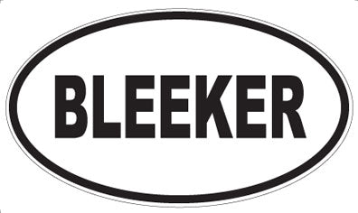 BLEEKER - Oval Magnet