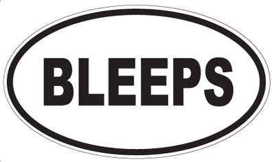 BLEEPS - Oval Sticker