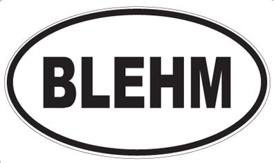 BLEHM - Oval Magnet