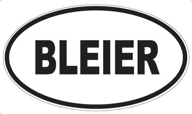 BLEIER - Oval Magnet