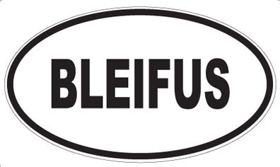 BLEIFUS - Oval Magnet