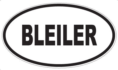 BLEILER - Oval Magnet