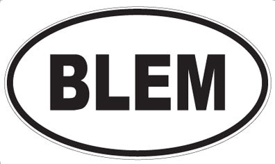 BLEM - Oval Magnet