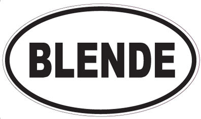 BLENDE - Oval Sticker