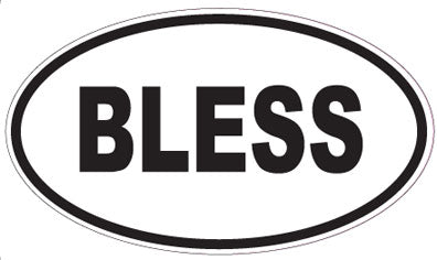 BLESS - Oval Sticker