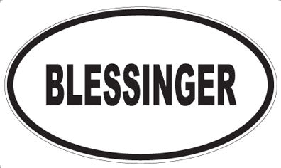 BLESSINGER - Oval Magnet