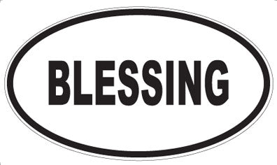 BLESSING - Oval Magnet