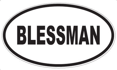 BLESSMAN - Oval Magnet