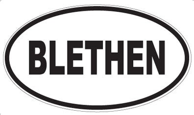 BLETHEN - Oval Magnet