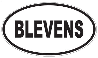 BLEVENS - Oval Magnet