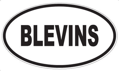 BLEVINS - Oval Magnet