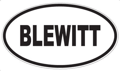 BLEWITT - Oval Magnet