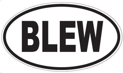 BLEW - Oval Sticker