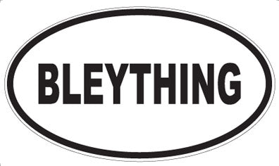 BLEYTHING - Oval Magnet