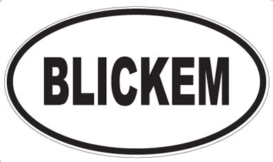 BLICKEM - Oval Magnet
