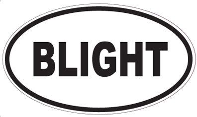 BLIGHT - Oval Sticker