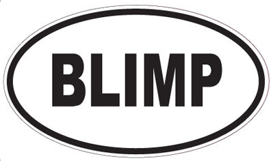 BLIMP - Oval Sticker