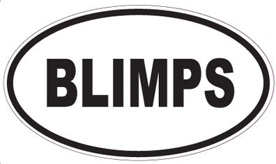 BLIMPS - Oval Sticker