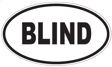 BLIND - Oval Magnet