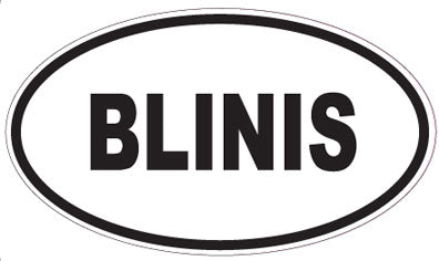 BLINIS - Oval Sticker