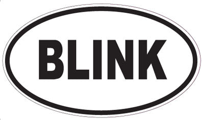 BLINK - Oval Sticker