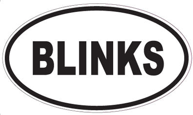 BLINKS - Oval Sticker