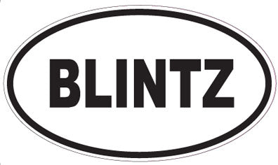 BLINTZ - Oval Sticker