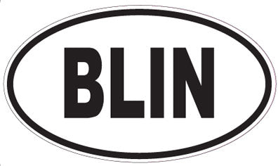 BLIN - Oval Sticker