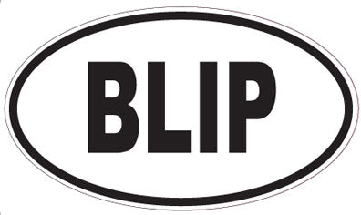BLIP - Oval Sticker