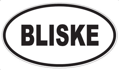 BLISKE - Oval Magnet