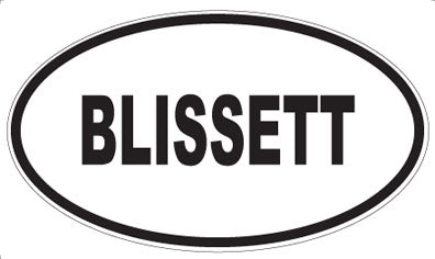 BLISSETT - Oval Magnet