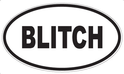 BLITCH - Oval Magnet