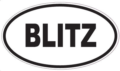 BLITZ - Oval Sticker
