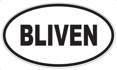 BLIVEN - Oval Magnet