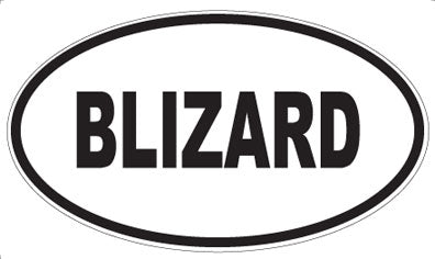 BLIZARD - Oval Magnet