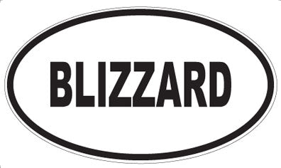 BLIZZARD - Oval Magnet
