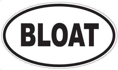 BLOAT - Oval Sticker